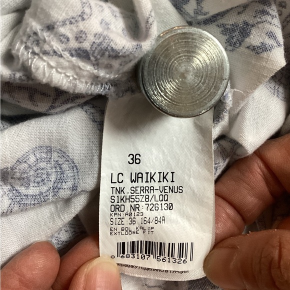 LCW MODEST LC Waikiki Cotton Loose Fit Button Dress - Picture 8 of 10